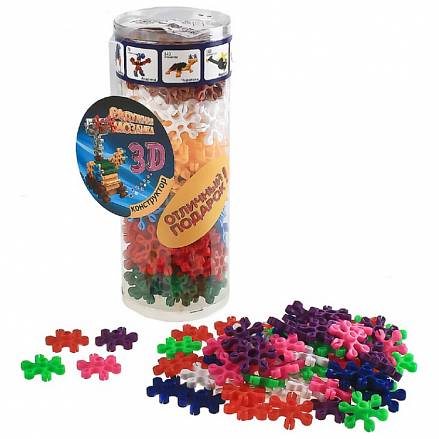 Конструктор - Радужная мозаика 3D №1, в тубе 
